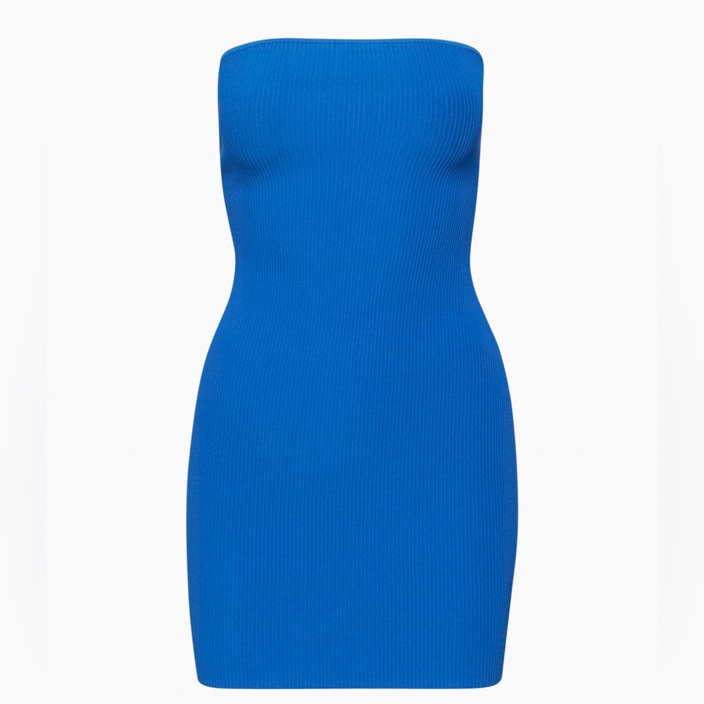 Aritzia Babaton Sculpt Knit Tube Dress Royal Blue – Size Small